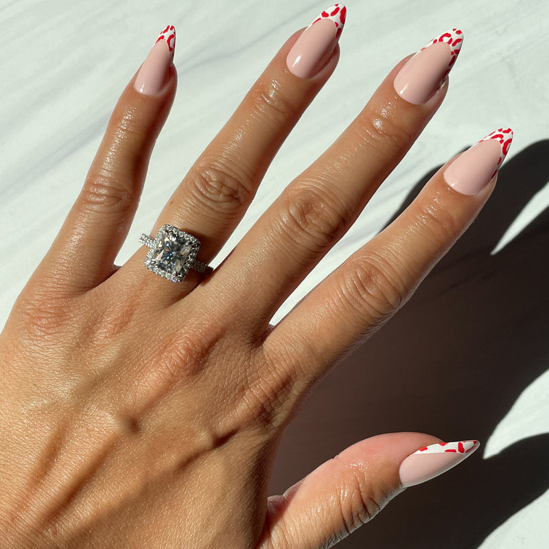 picture of Cheetah French - Press-On | Long | Almond