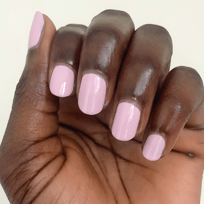 Rosy Tips polish on another customer hand