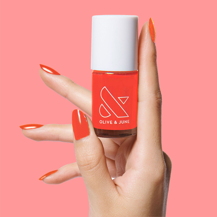 Lava polish spicy orange-red