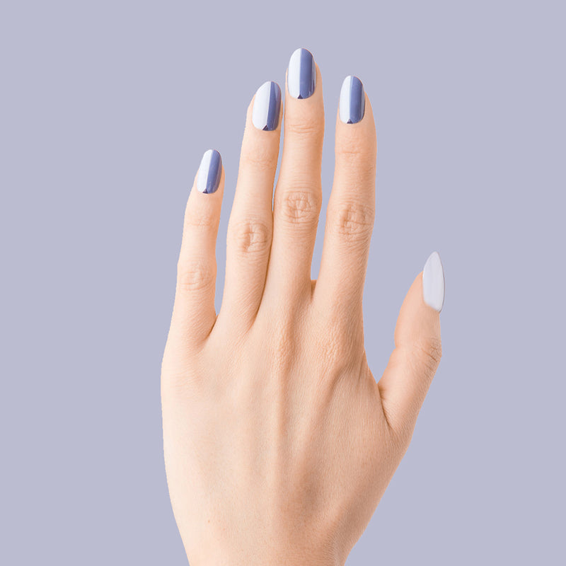 Colorblock Triangle - Press-On | Medium | Oval second image