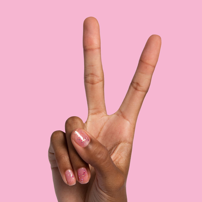 jelly baby a Iridescent Pinks  jelly baby