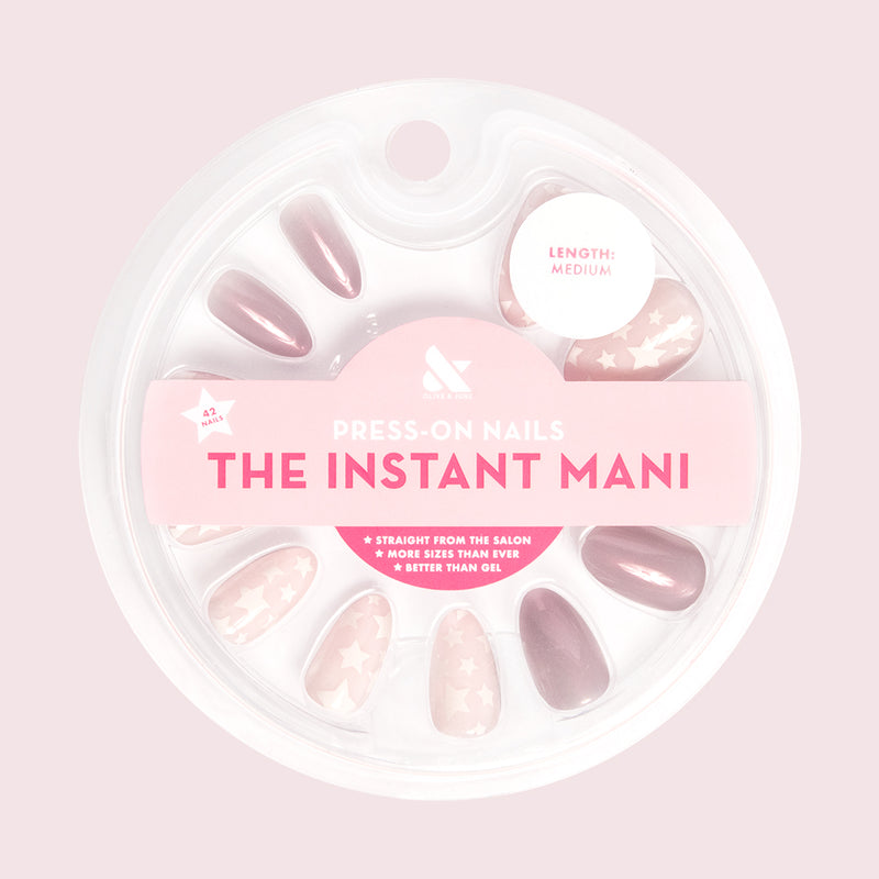 Mermaid Stars - Press-On | Medium | Almond 