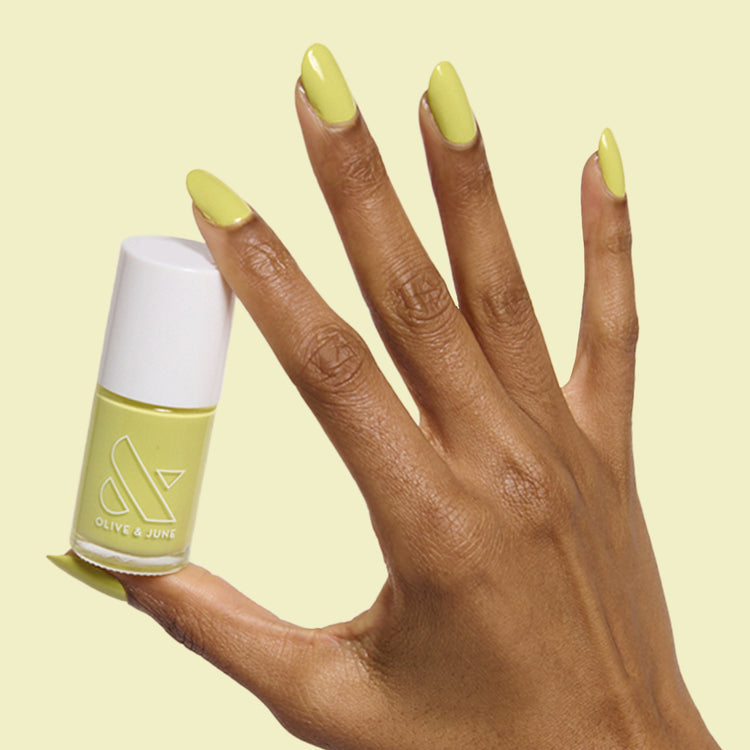 Not Kale polish chartreuse green