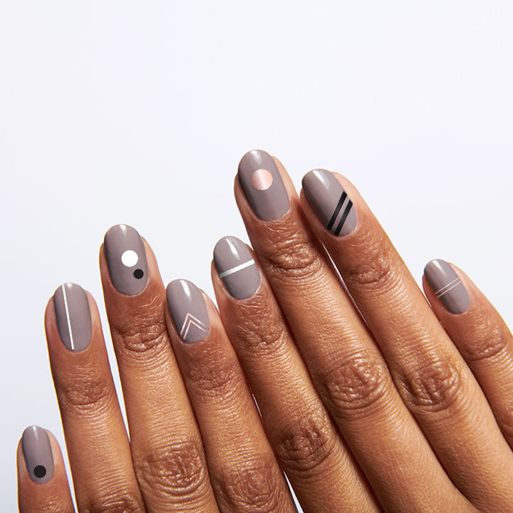 nail art strip line nail design pop glitter nails AI Generated 33531048  Stock Photo at Vecteezy