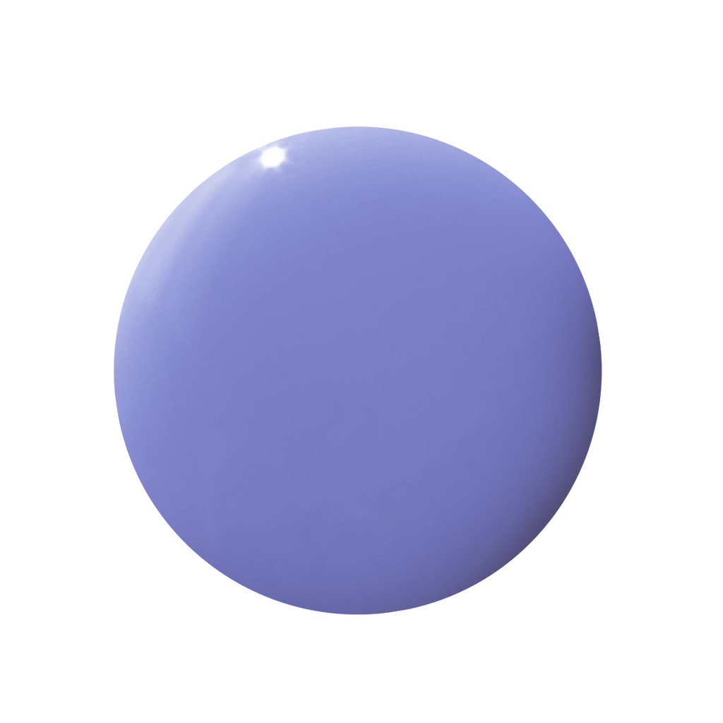 Glossy swatch of Royal gel polish in vibrant periwinkle blue perfect for quick dry manicures and pedicures