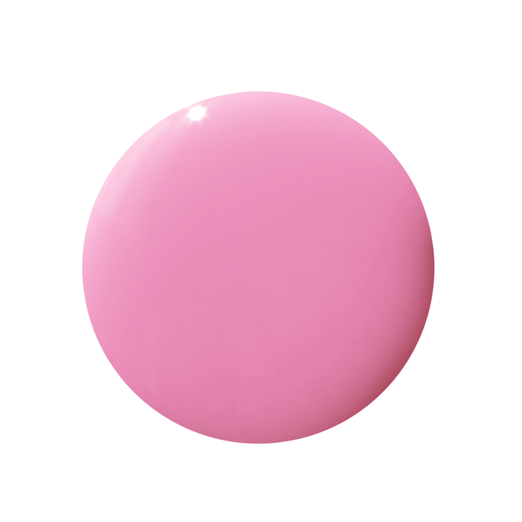 Smooth glossy pink gel polish drop in Taffy shade by Olive and June for quick dry mani and pedis